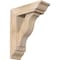 Ekena Millwork Funston Traditional Smooth Bracket w/ Offset Brace, Douglas Fir, 5 1/2"W x 16"D x 20"H BKT0604X16X20FST01SDF - alternate 1